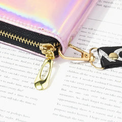 Laser Holographic Wallet Long Purse Clutch
