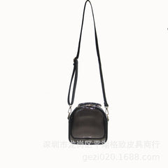 Transparent Laser Messenger Bag PVC Jelly Crossbody Lipstick Bag for Women