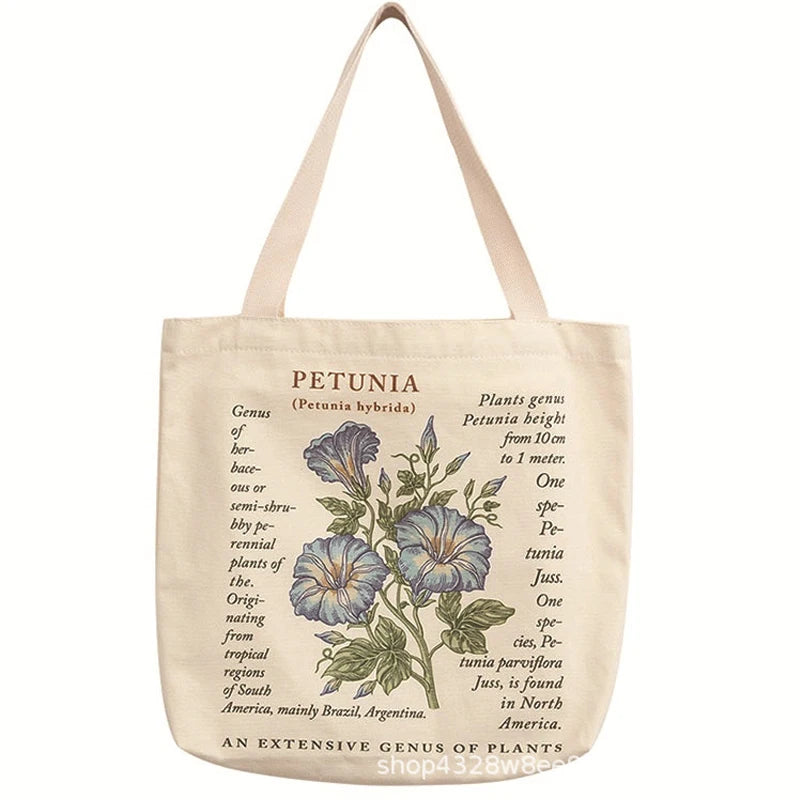 Lazy Art Canvas Bag Women's Single-shoulder Retro Large Capacity Casual Bag