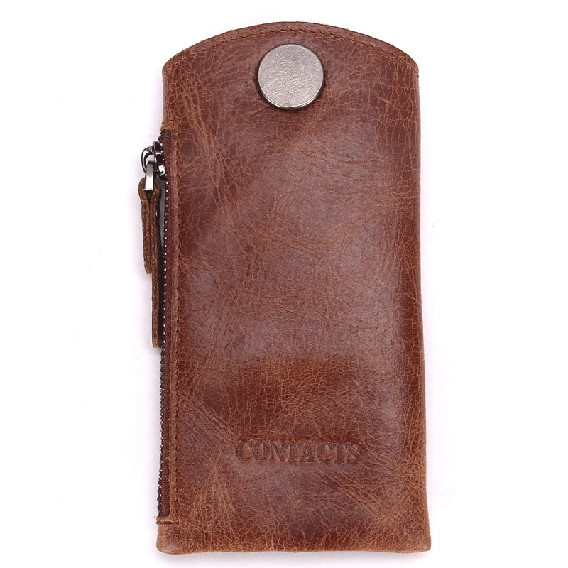 Leather Car Key Case Cowhide Keychain