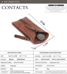 Leather Car Key Case Cowhide Keychain
