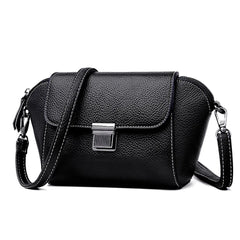 Soft Leather Crossbody Bag for Women Girls Small Handbag Classic Messenger Bag