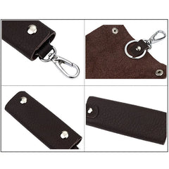 Leather Keychain Holder Organizer Pouch Car Wallet Housekeeper Mini Bag