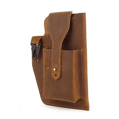 Retro Leather Waist Bag for Men