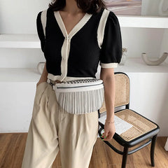 Women's Leather Crossbody Bag - Fashionable and Lightweight