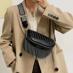Women's Leather Crossbody Bag - Fashionable and Lightweight