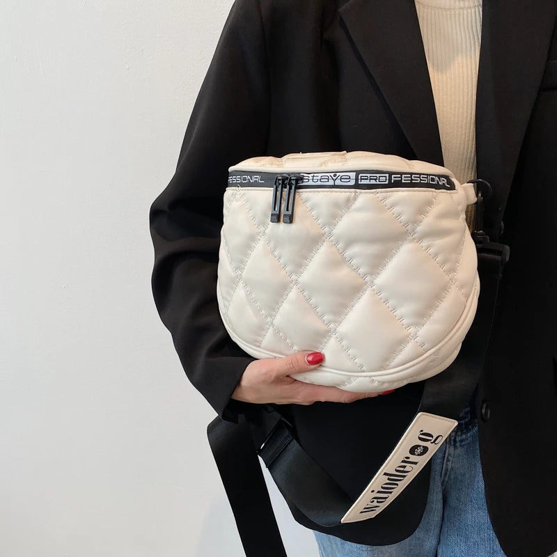 Women's Leather Crossbody Bag - Fashionable and Lightweight
