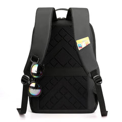 Leisure Waterproof Nylon Laptop Backpack Men's Youth Travel Knapsack