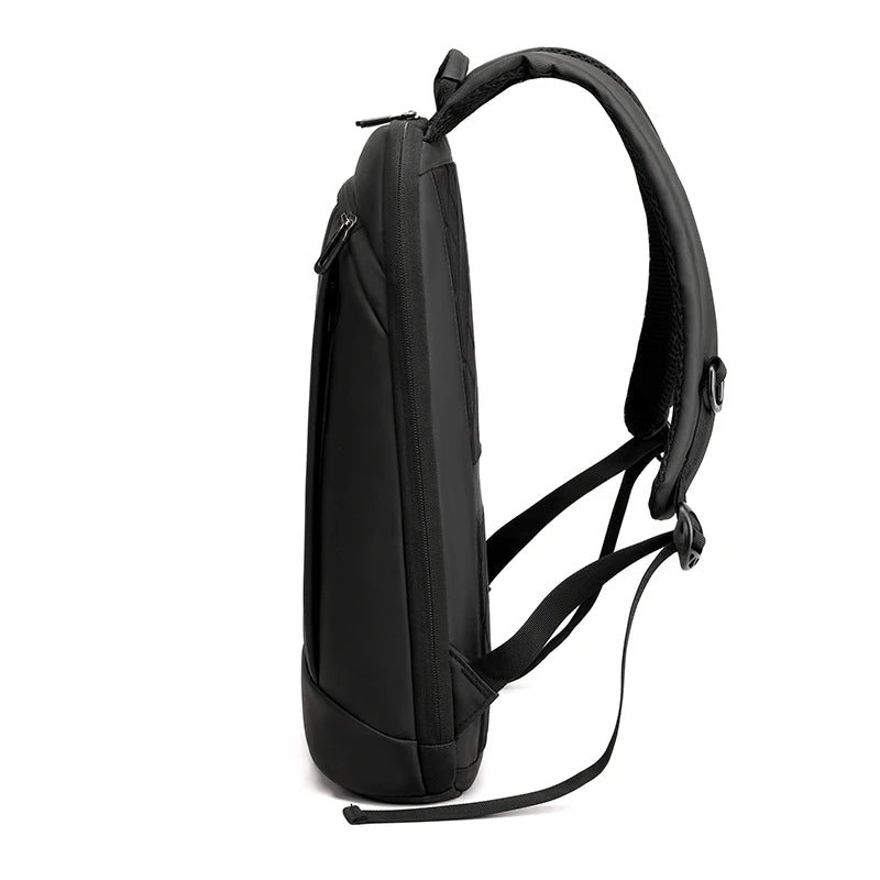 Leisure Waterproof Nylon Laptop Backpack Men's Youth Travel Knapsack