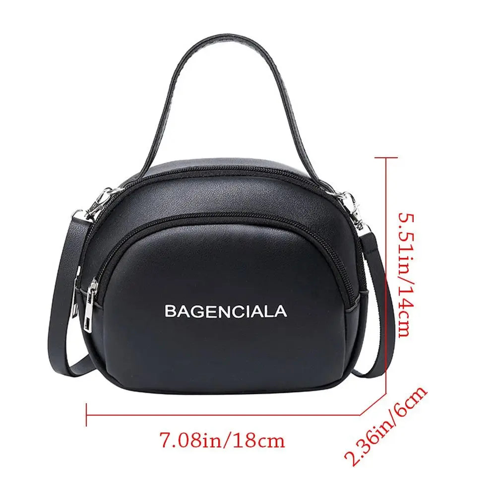 Letter Printing Totes Shoulder Bag for Women PU Leather Crossbody Messenger Bags