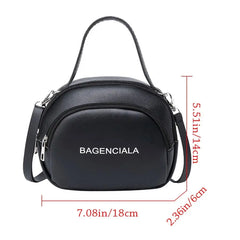 Letter Printing Totes Shoulder Bag for Women PU Leather Crossbody Messenger Bags