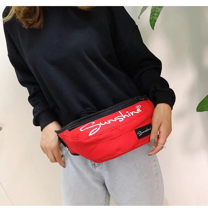 Waist Bag Belly Hip Outdoor Sports Fitness Banana Belt Men Women