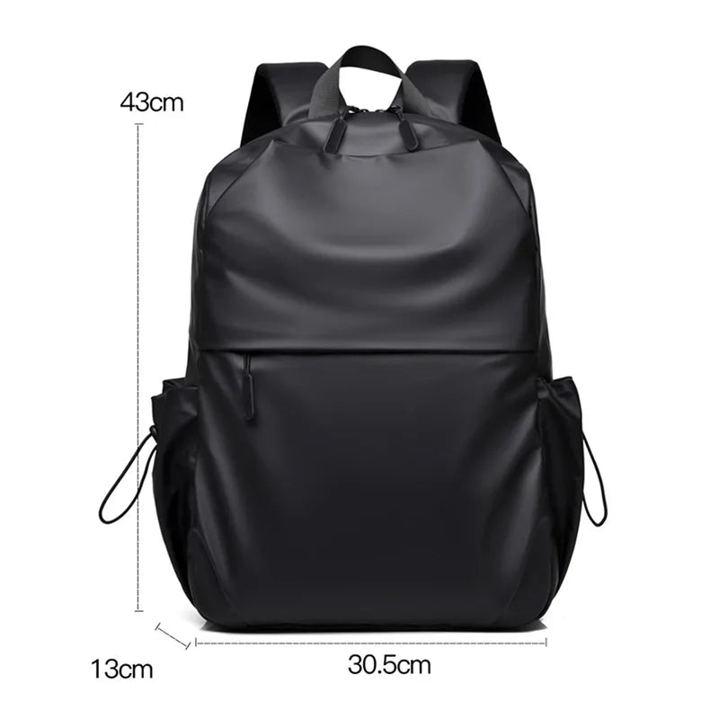 Men Backpack Solid Travel Rucksack Laptop Business School Backpack