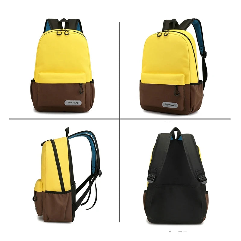 Colorful Student Backpack Lightweight Waterproof School Bag