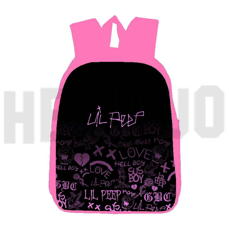 Lil Peep 3D Backpack Women Men Student Anime Travel Large Capacity Mochila