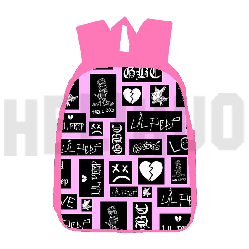 Lil Peep 3D Backpack Women Men Student Anime Travel Large Capacity Mochila