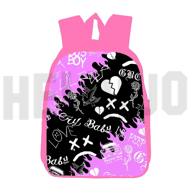 Lil Peep 3D Backpack Women Men Student Anime Travel Large Capacity Mochila
