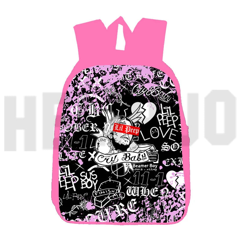 Lil Peep 3D Backpack Women Men Student Anime Travel Large Capacity Mochila