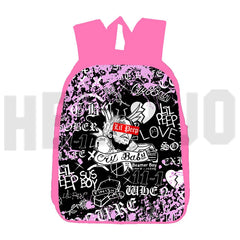 Lil Peep 3D Backpack Women Men Student Anime Travel Large Capacity Mochila