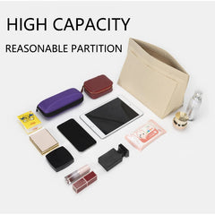 Felt Cloth Makeup Bag Liner Insert Portable Travel Purse Organizer