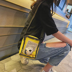 Girl Cartoon Jelly Shoulder Messenger Bag