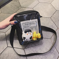 Girl Cartoon Jelly Shoulder Messenger Bag
