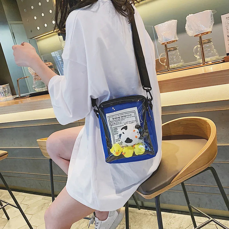 Girl Cartoon Jelly Shoulder Messenger Bag
