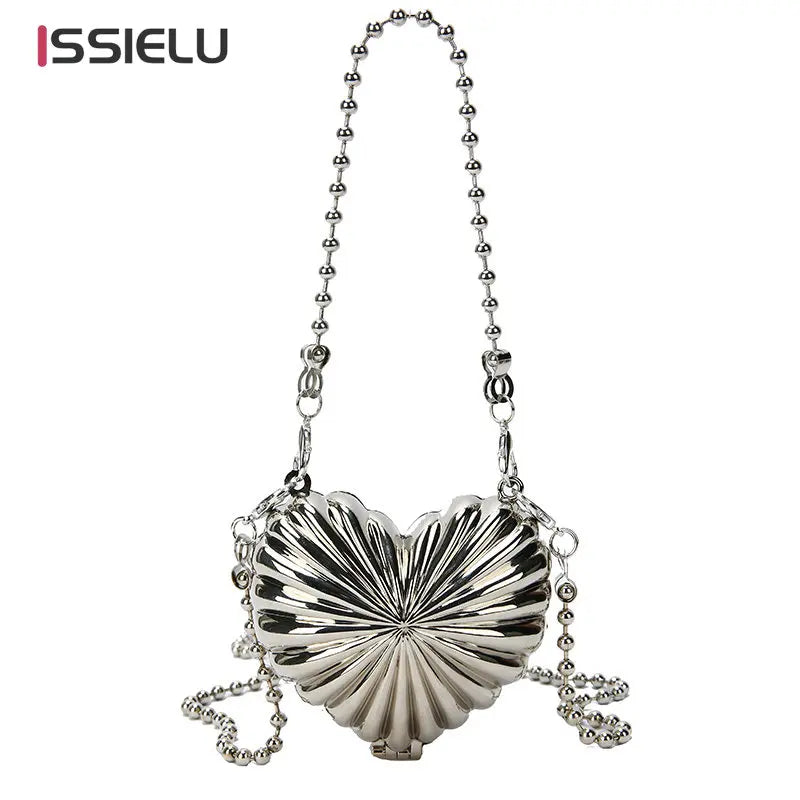 Love Heart Handbags Mini Evening Crossbody Bag