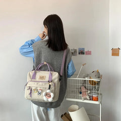 Multifunctional Backpack Teenage Girl Travel Bag Female Schoolbag