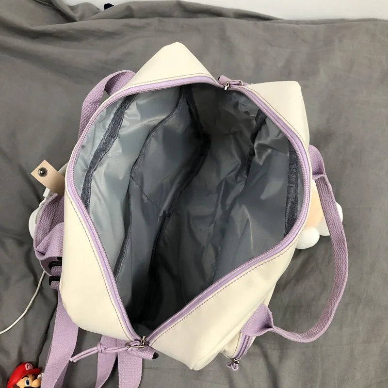 Multifunctional Backpack Teenage Girl Travel Bag Female Schoolbag