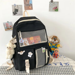 Woman Backpack High Waterproof Nylon School Bag for Teenage Girls