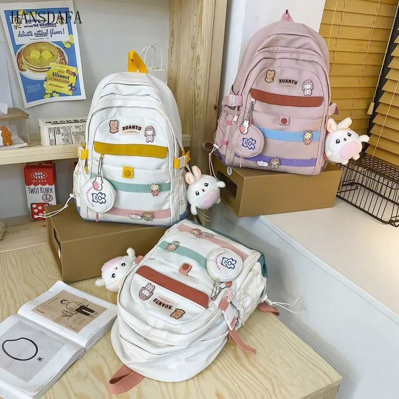 Versatile Backpack for Teenage Girls Travel College Schoolbag