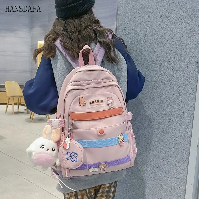 Versatile Backpack for Teenage Girls Travel College Schoolbag