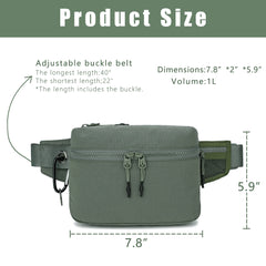 Lu-u Sports Leisure Waist Bag for Men and Women