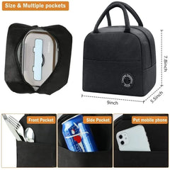 Insulated Lunch Bag Cooler Tote Thermal Canvas Food Travel Organizer