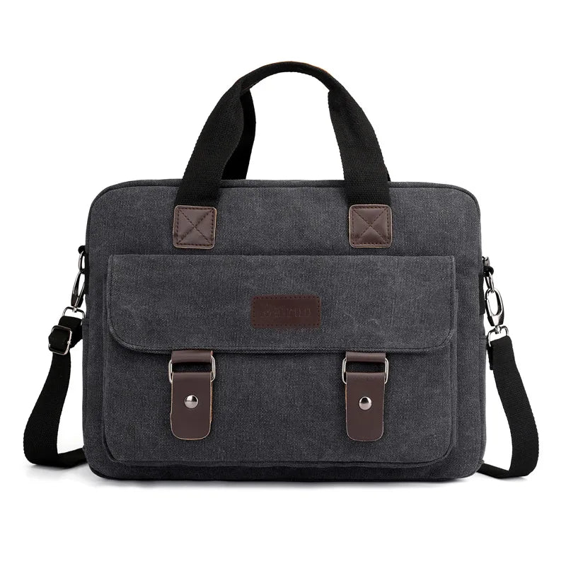 Canvas Business Men's Briefcase Male Shoulder Bag Messenger Bag