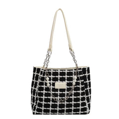 Chain Knit Tote Bag Large Capacity Crossbody Bags For Women