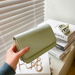 Crossbody Bags Women's Leather Chain Handbags Messenger Clutch