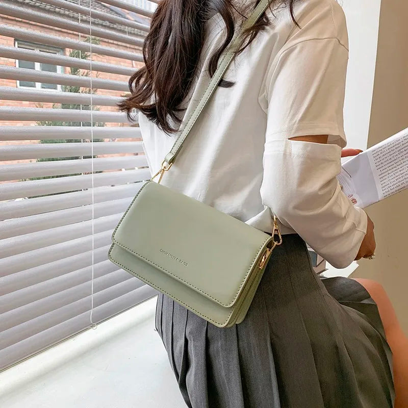 Crossbody Bags Women's Leather Chain Handbags Messenger Clutch