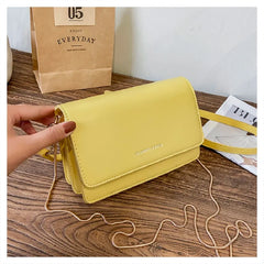 Crossbody Bags Women's Leather Chain Handbags Messenger Clutch