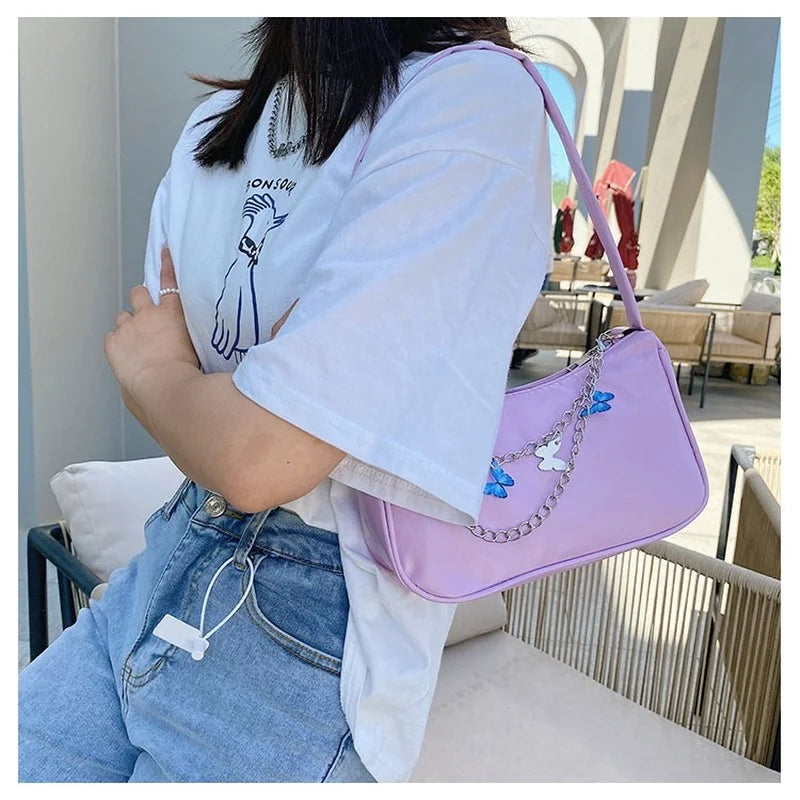 Candy Butterfly Chain Shoulder Bag for Women