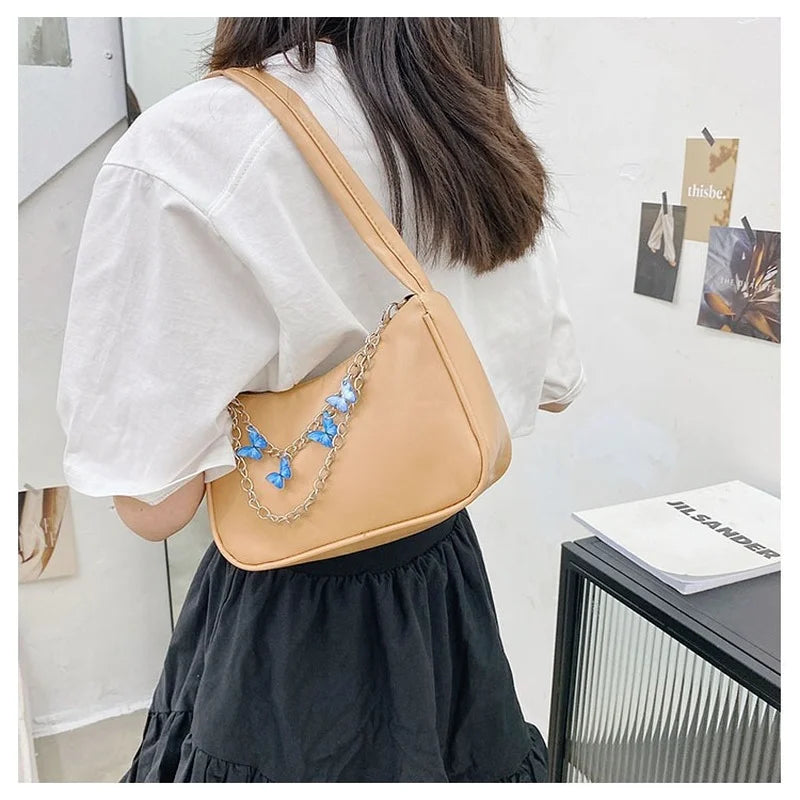 Candy Butterfly Chain Shoulder Bag for Women