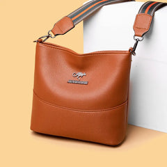Leather Shoulder Bag Women Tote Bag Ladies Bucket Bag Crossbody Bags