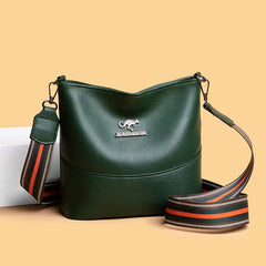 Leather Shoulder Bag Women Tote Bag Ladies Bucket Bag Crossbody Bags