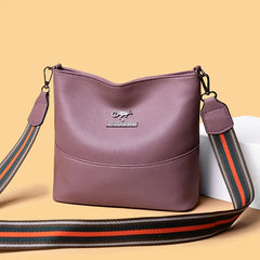 Leather Shoulder Bag Women Tote Bag Ladies Bucket Bag Crossbody Bags