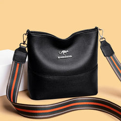 Leather Shoulder Bag Women Tote Bag Ladies Bucket Bag Crossbody Bags