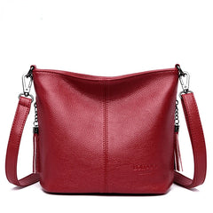 Soft Leather Crossbody Bag for Women 2022, Casual Shoulder Tote Bag