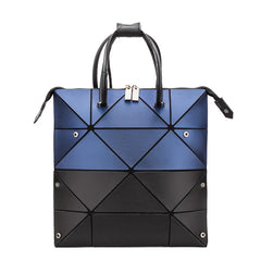 Matte Colorblock Bags Women Geometry Handbag Casual Luminous Shoulder Bag