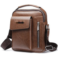 Men Bag PU Leather Messenger Shoulder Crossbody Bags For Male Small Casual Busin