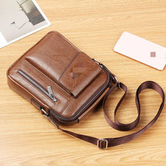 Men Bag PU Leather Messenger Shoulder Crossbody Bags For Male Small Casual Busin